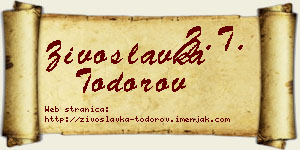 Živoslavka Todorov vizit kartica